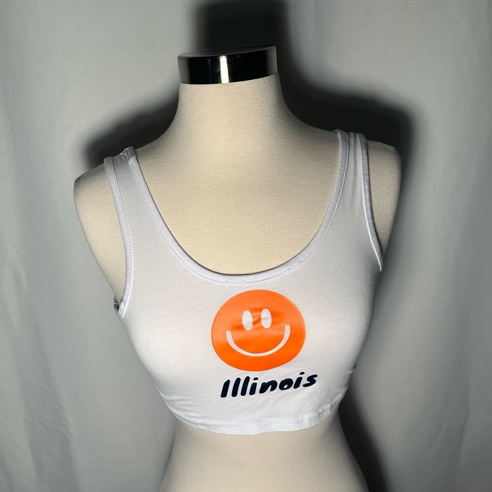 University of Illinois Crop Top Size Medium. Never worn.